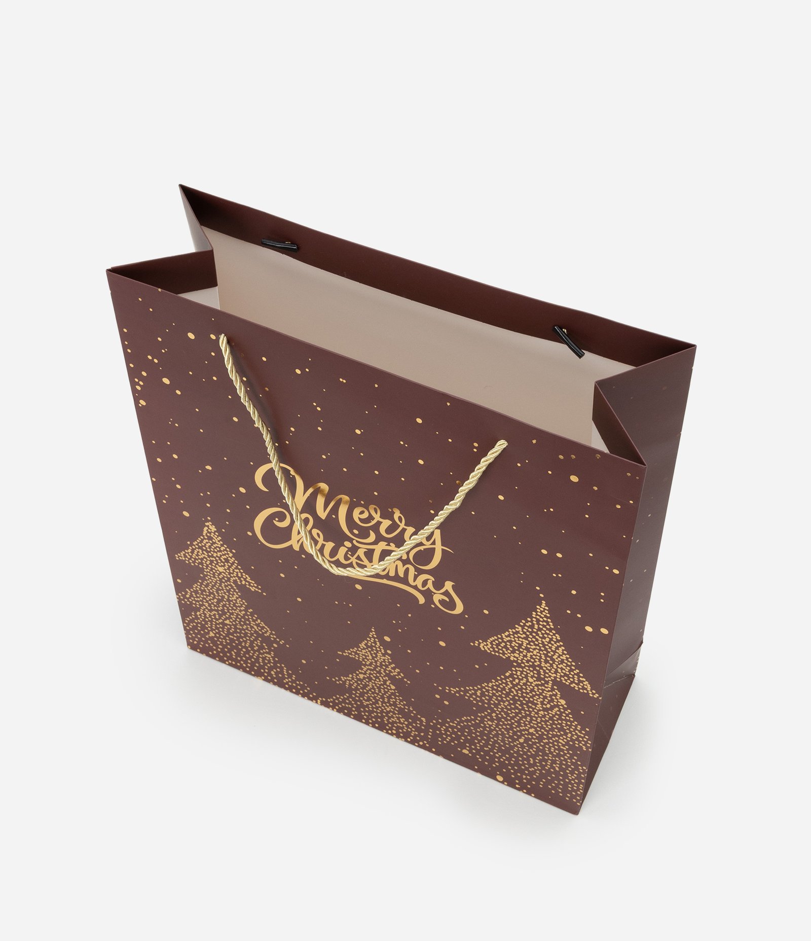 Embalagem de Presente Média com Estampa Árvore de Natal com Foil Vermelho 4