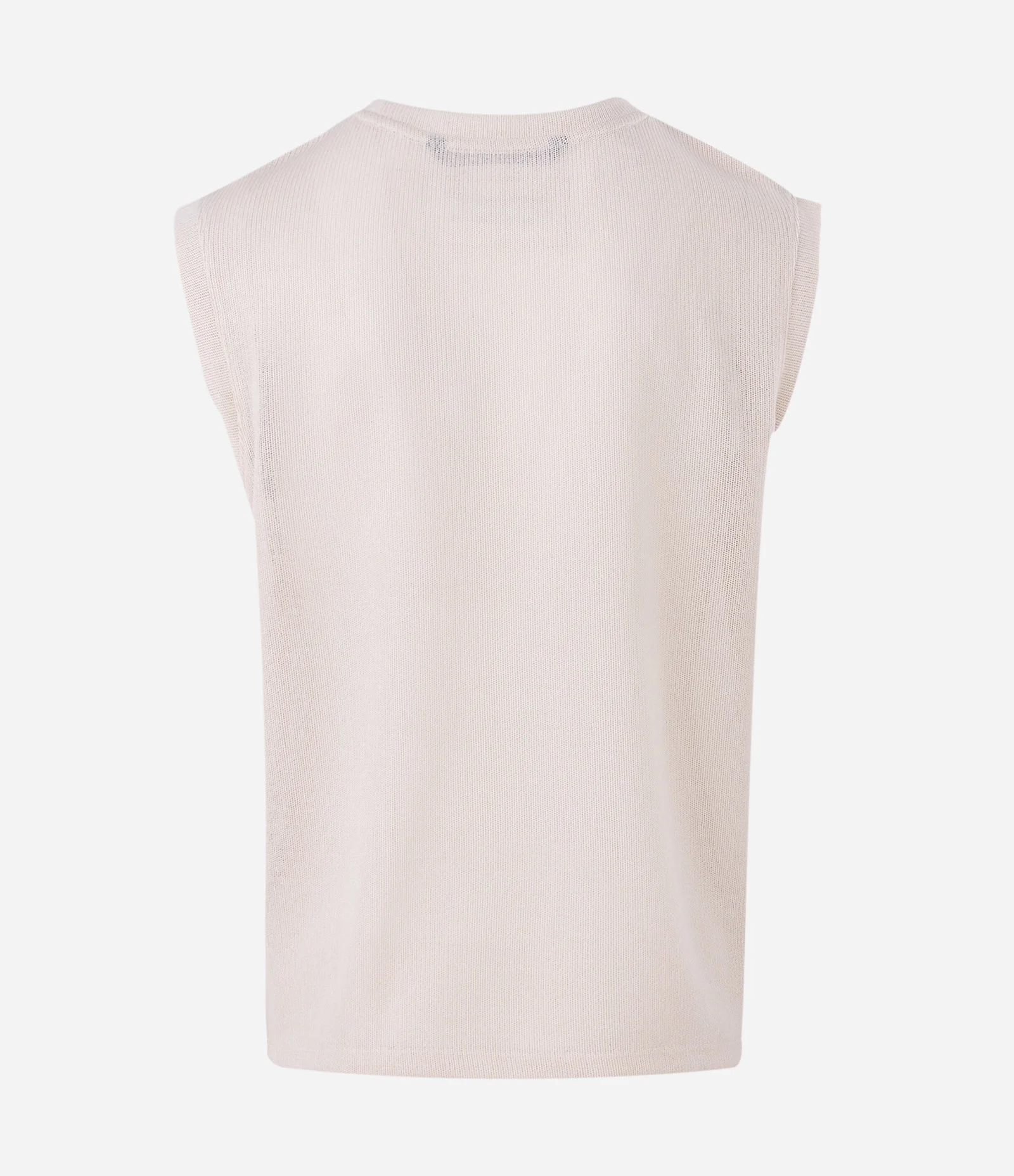 Regata Boxy Lisa com Efeito Tricô Branco 2