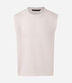 Regata Boxy Lisa com Efeito Tricô