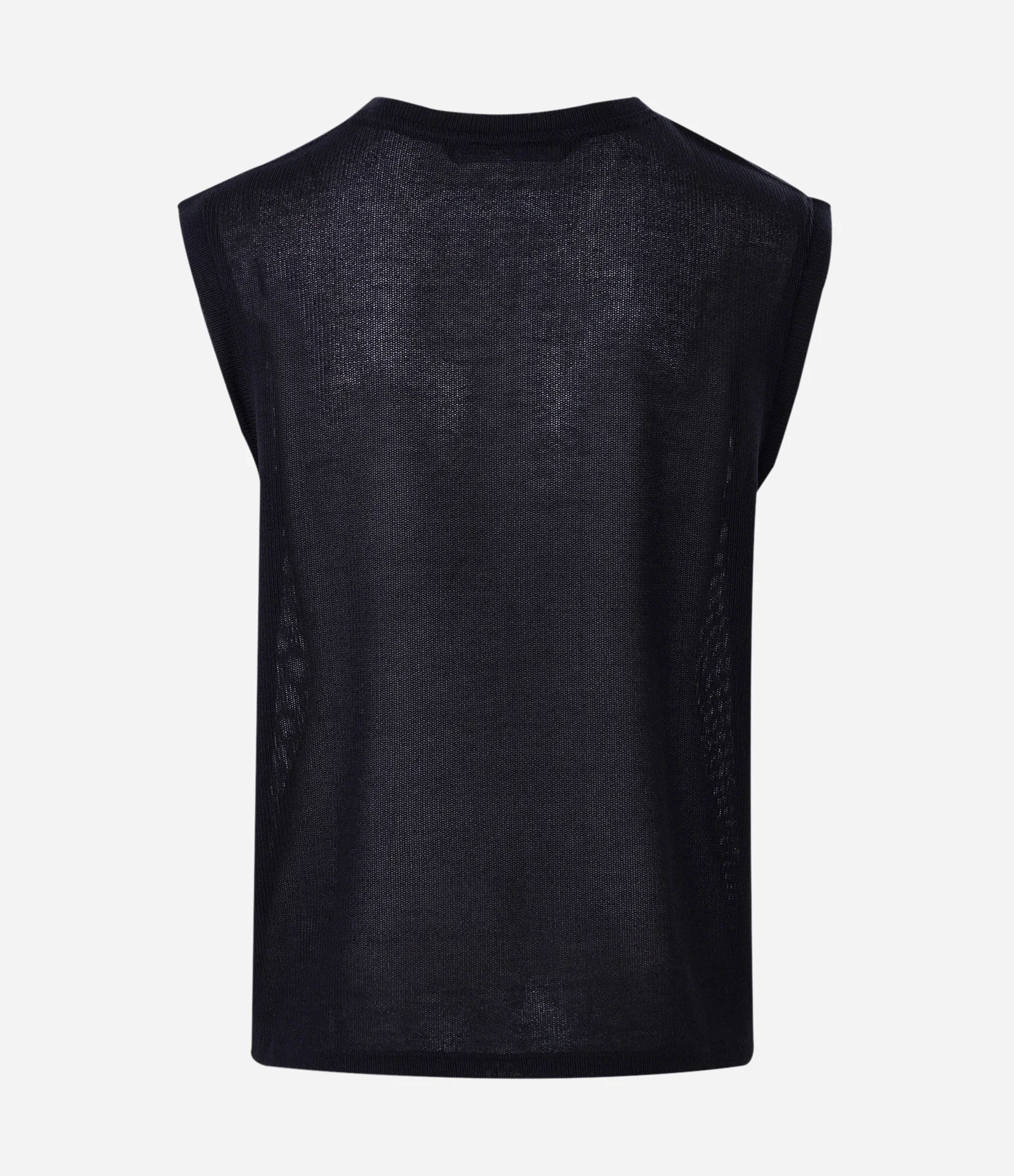 Regata Boxy Lisa com Efeito Tricô Preto 6