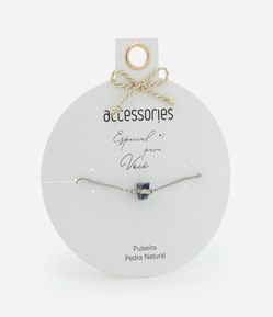 Pulseira Ajustável com Pedra Natural