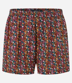 Cueca Samba Canção em Viscose com Estampa Floral Liberty