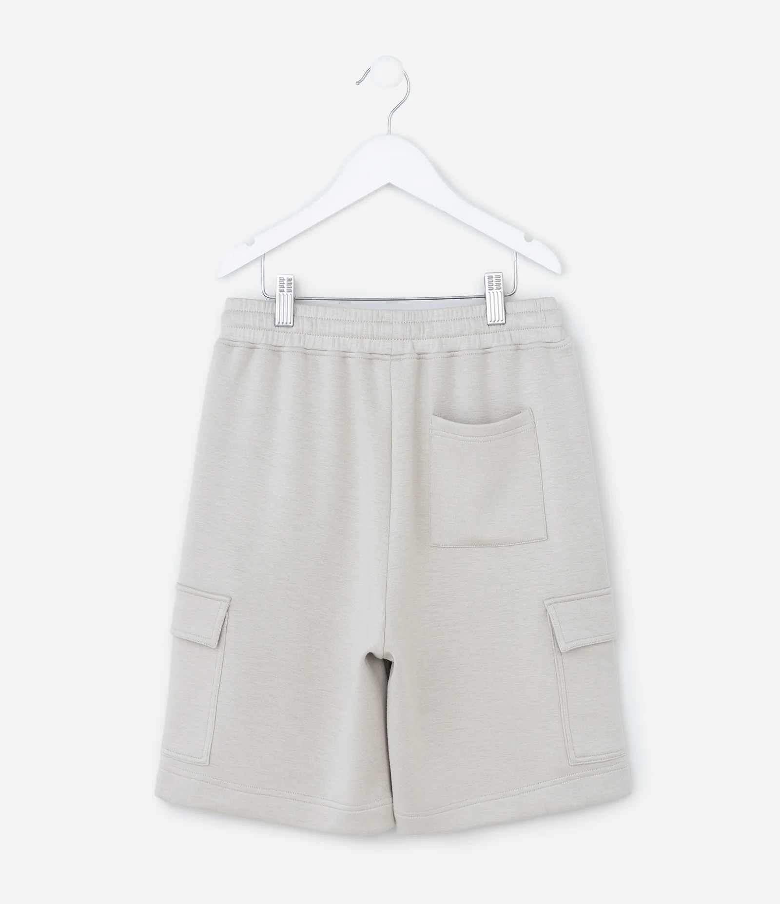 Bermuda Infantil em Moletom com Bolso Cargo - Tam 5 a 14 Anos Cinza 2