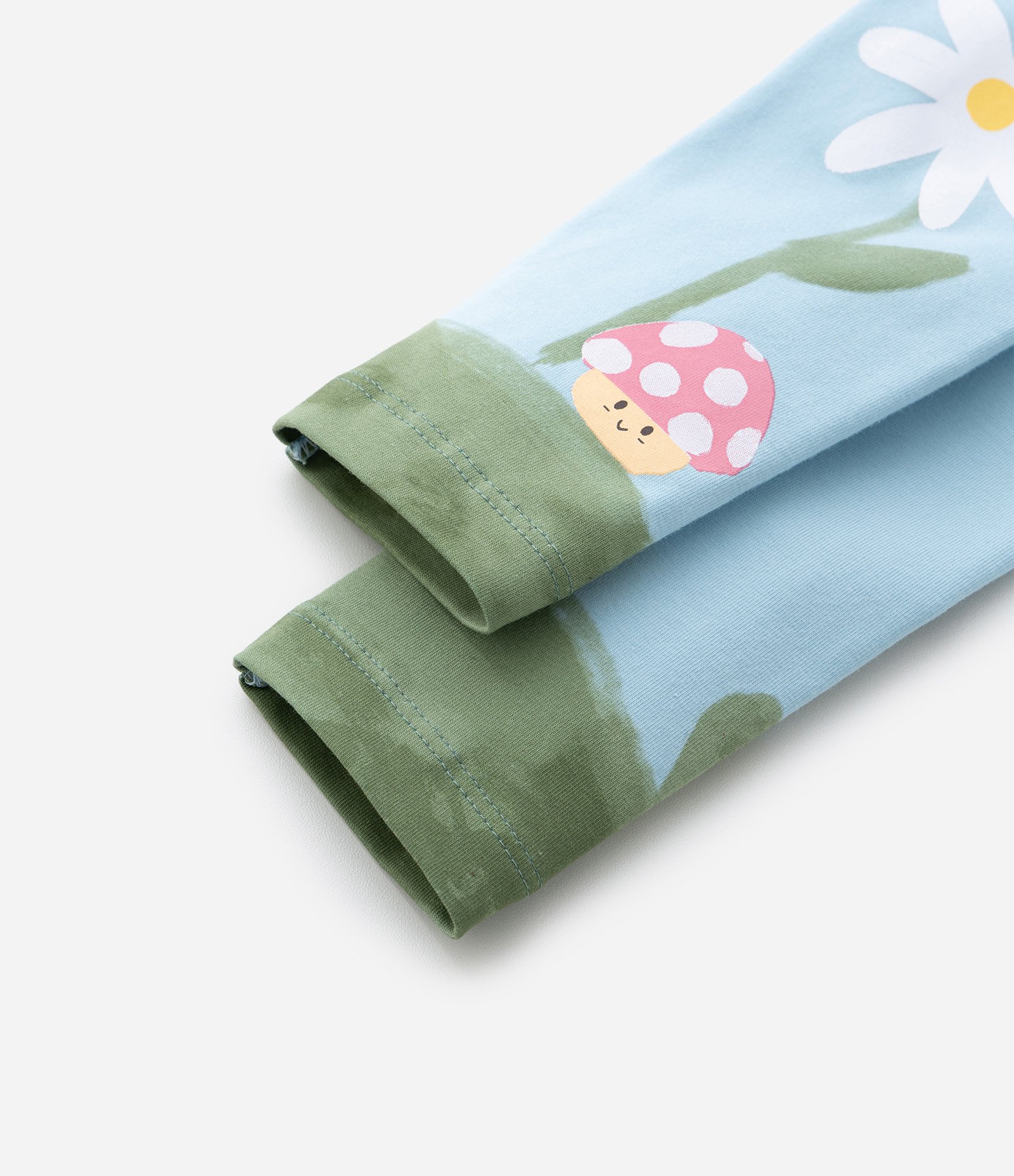 Calça Legging Infanitl em Cotton com Estampa da Natureza - Tam 1 A 6 Anos Azul 7