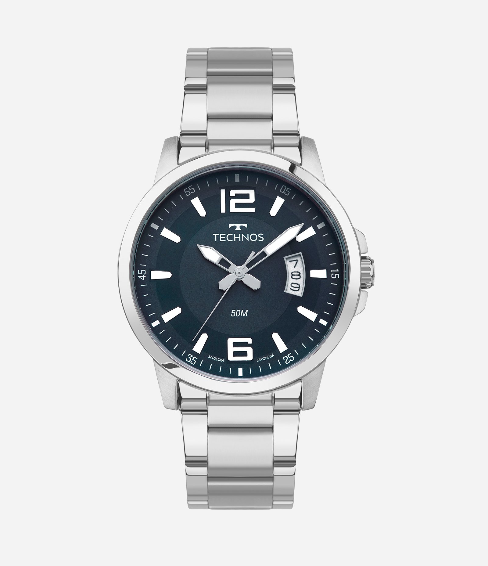 Relógio Analógico Masculino Technos Prata 1