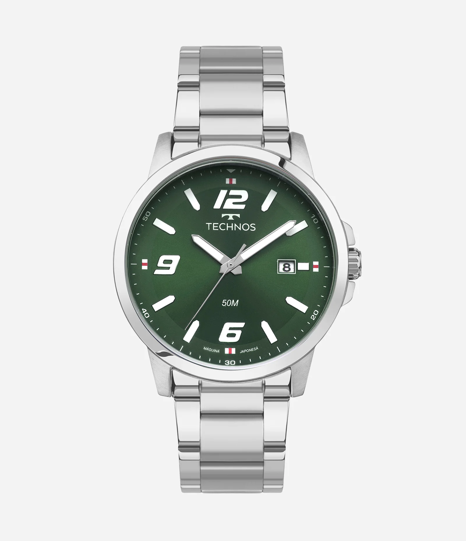 Relógio Analógico Masculino Technos Prata 1