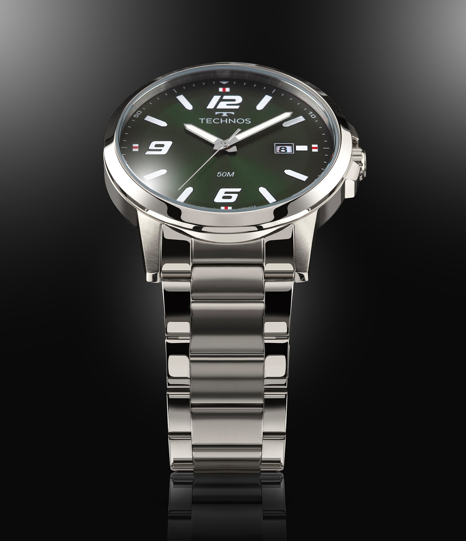 Relógio Analógico Masculino Technos Prata 4