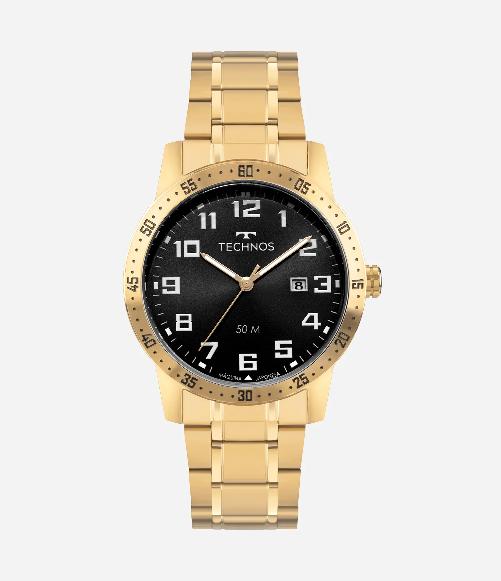 Relógio Analógico Masculino Technos Dourado 1