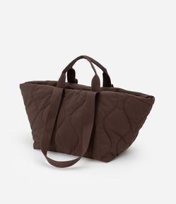 Bolsa Shopper Puffer Grande com Alça de Gorgorão