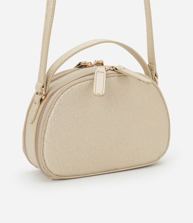 Bolsa Câmera Bag Transversal Pequena com Textura