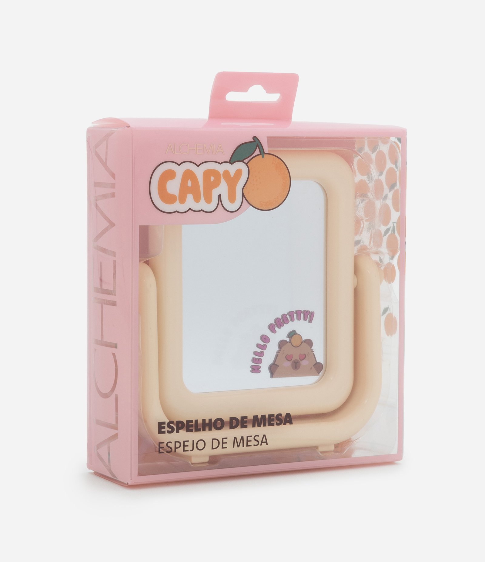 Espelho de mesa Capy Alchemia Bege 2