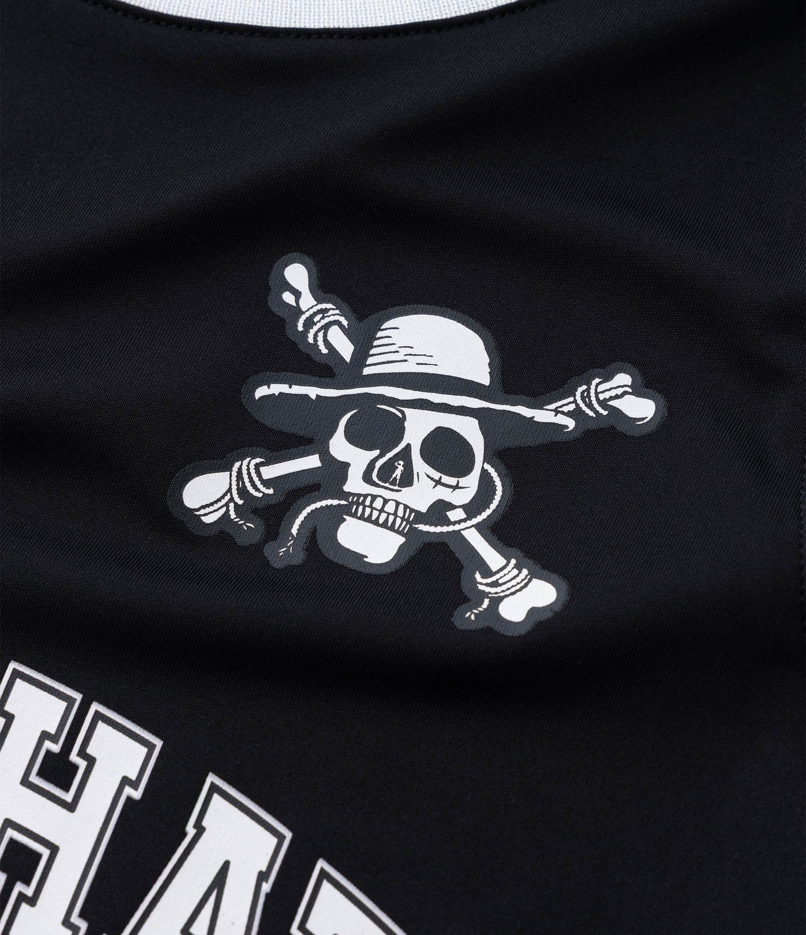 Regata Basquete Infantil em Microfibra com Estampa Straw Hats One Piece - Tam 5 a 14 anos Preto 6