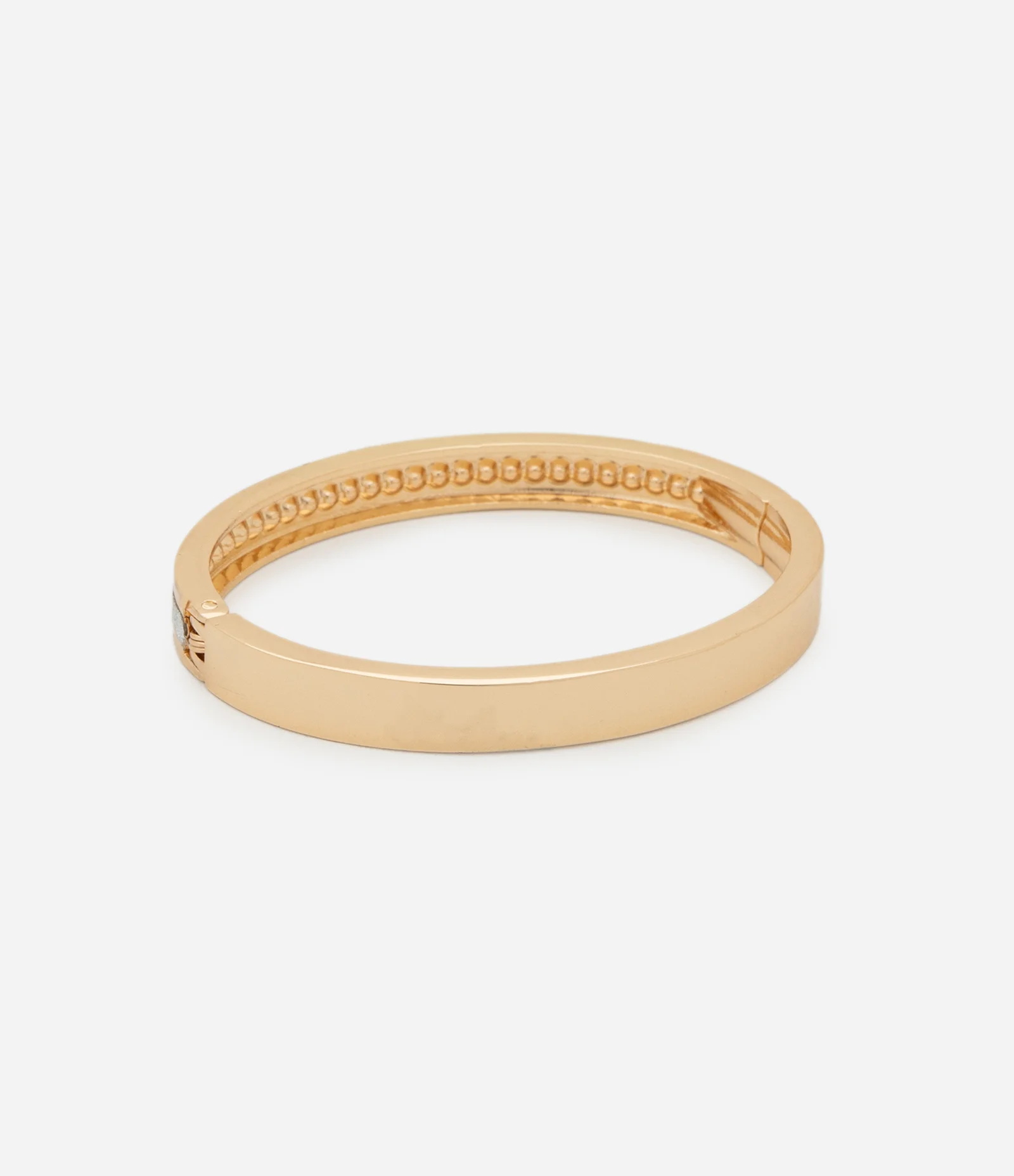 Bracelete com Mola e Detalhe Brilhante Dourado 2