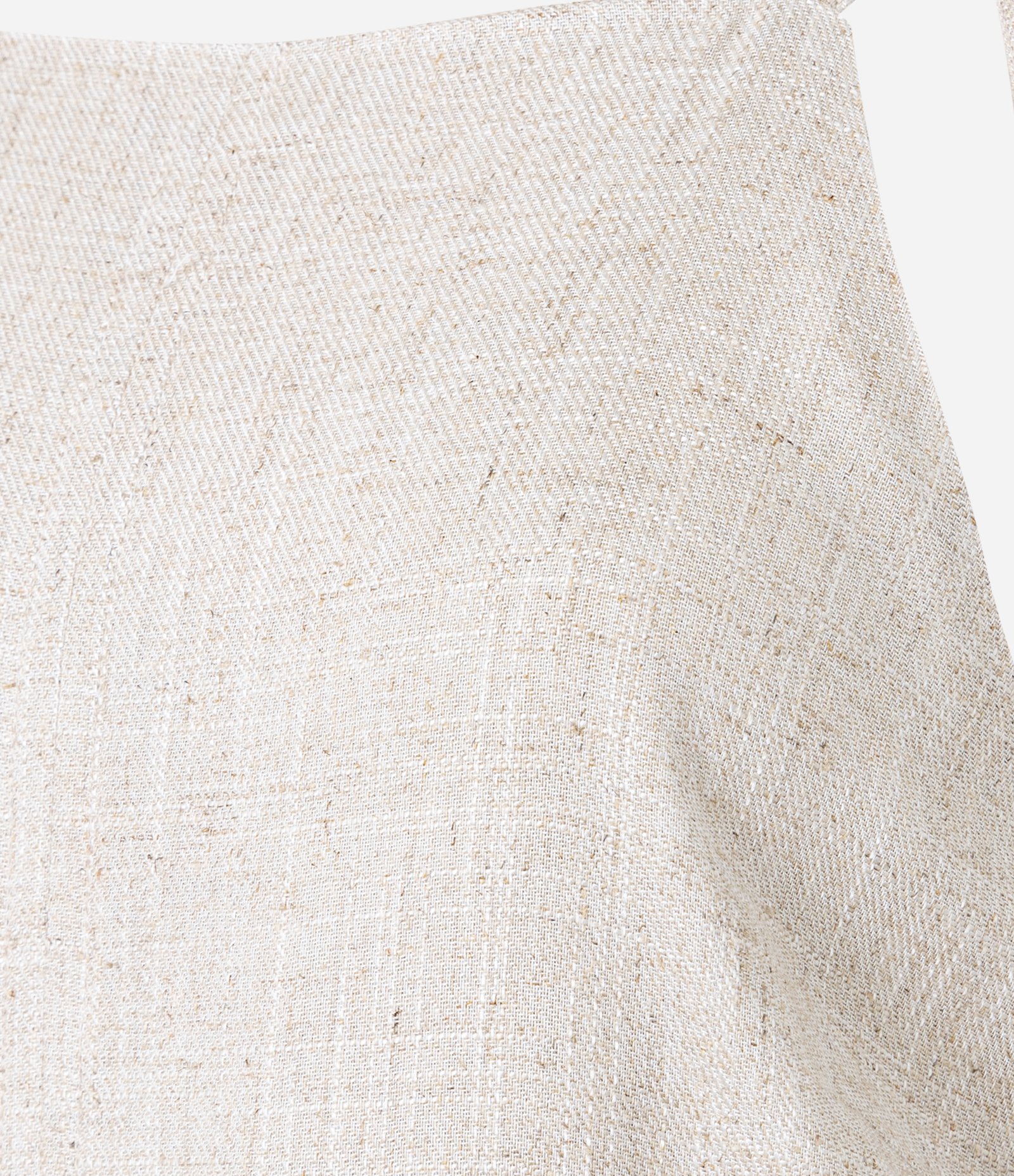 Vestido Reto Midi em Viscolinho com Decote Halter Bege 3