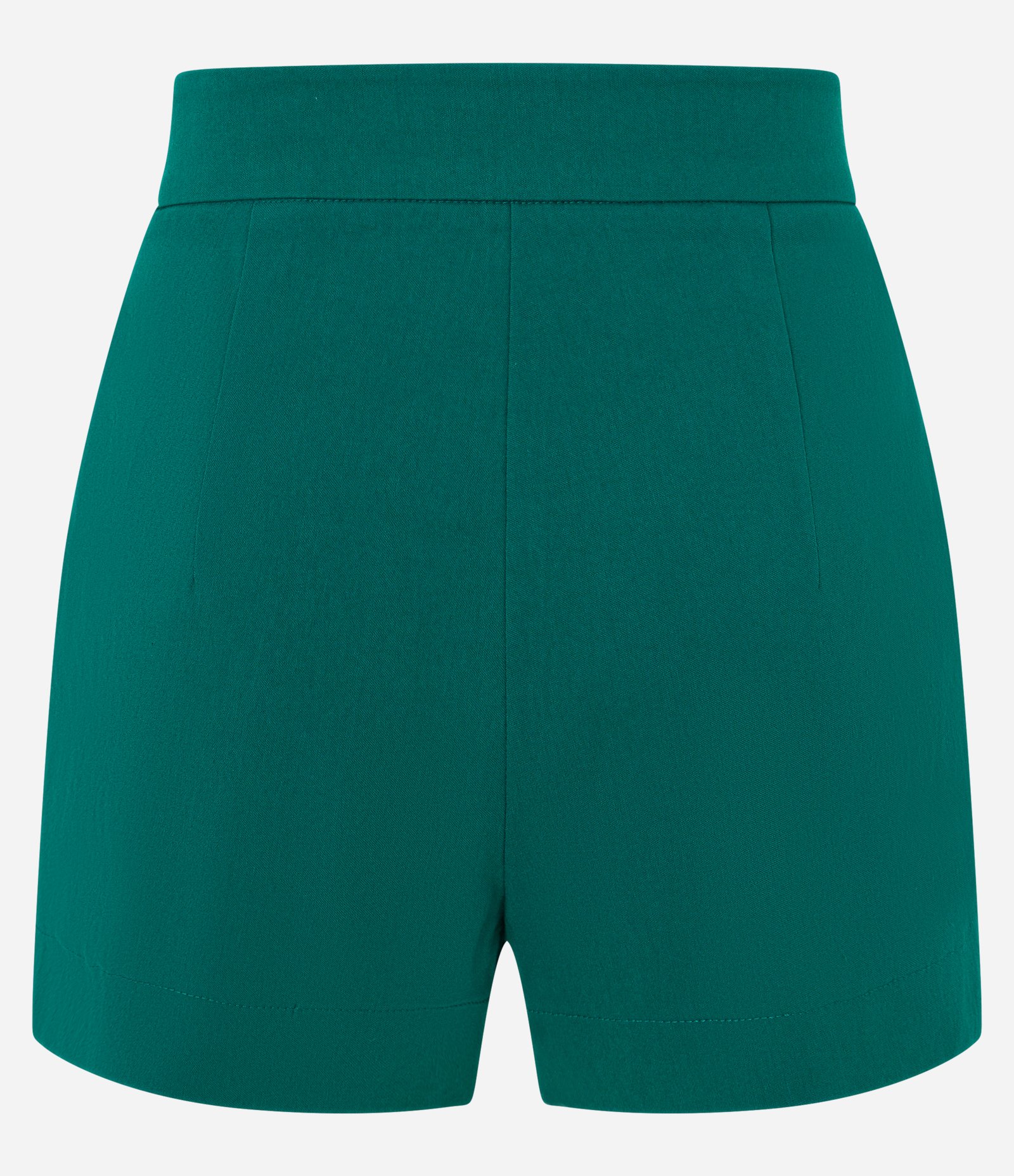 Short em Bengaline com Zíper Tratorado na Lateral Verde 6