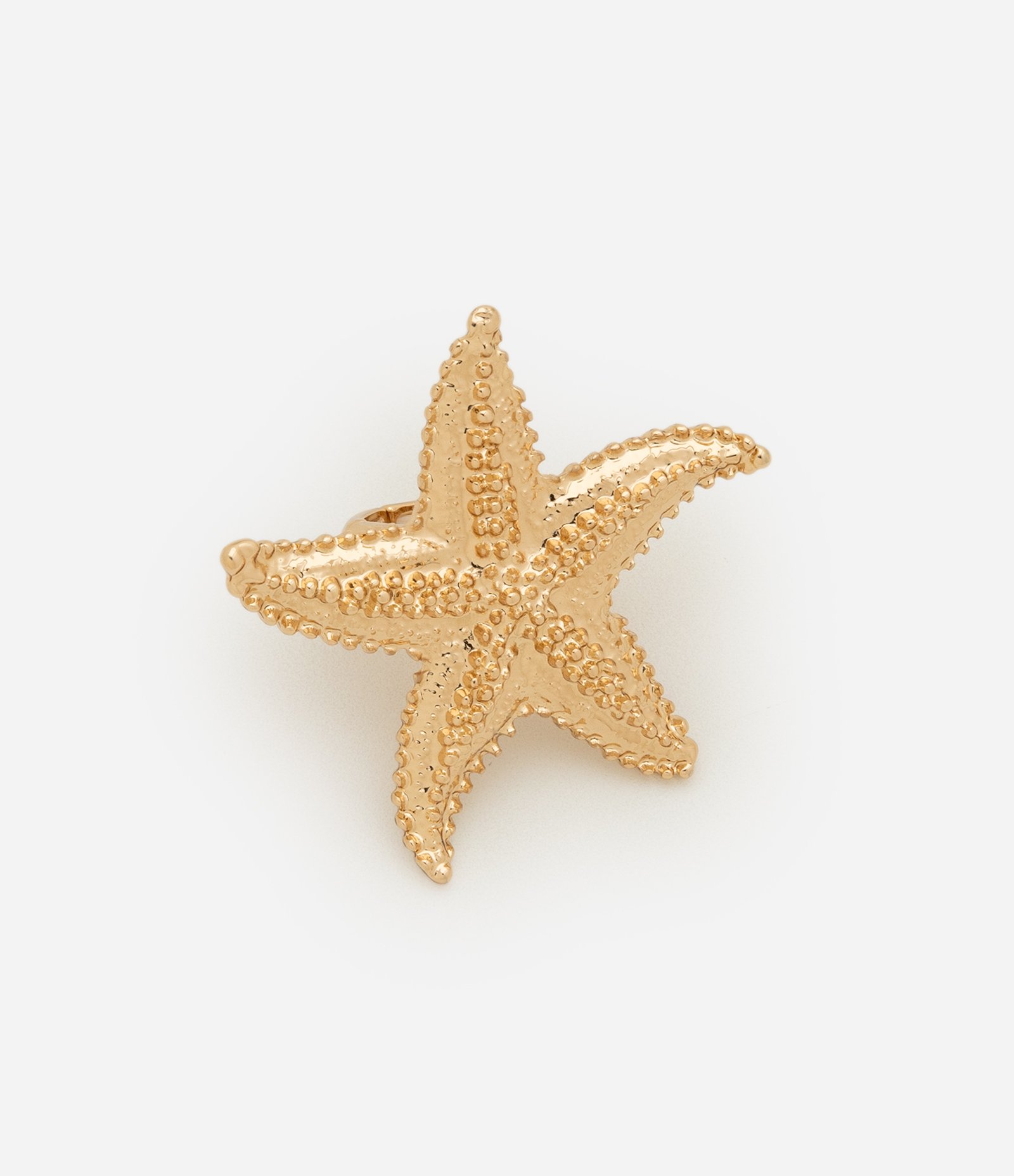 Maxi Anel com Forma de Estrela do Mar Dourado 2