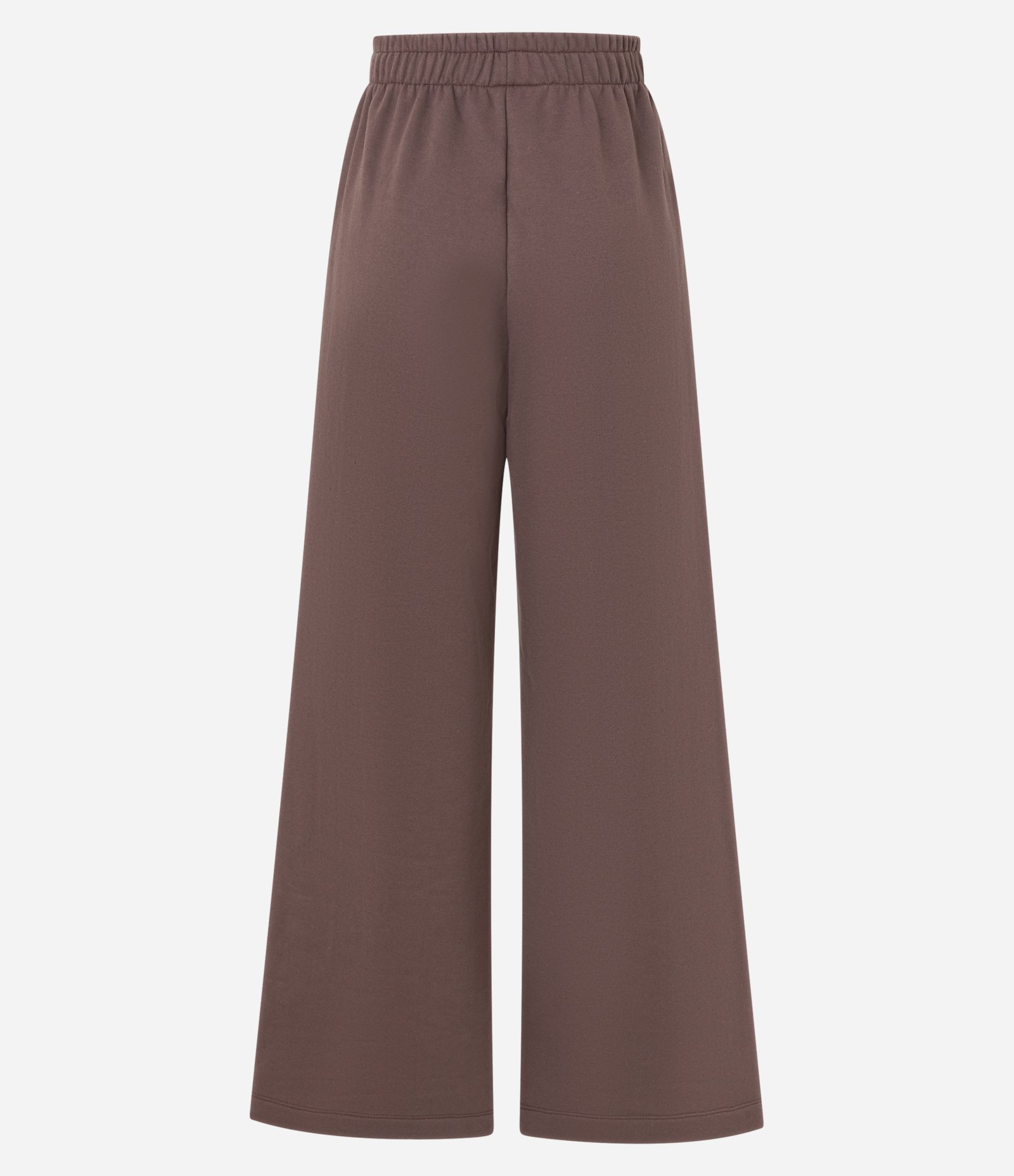 Calça em Moletom com Forro Fleece e Bordado Lateral Marrom 6