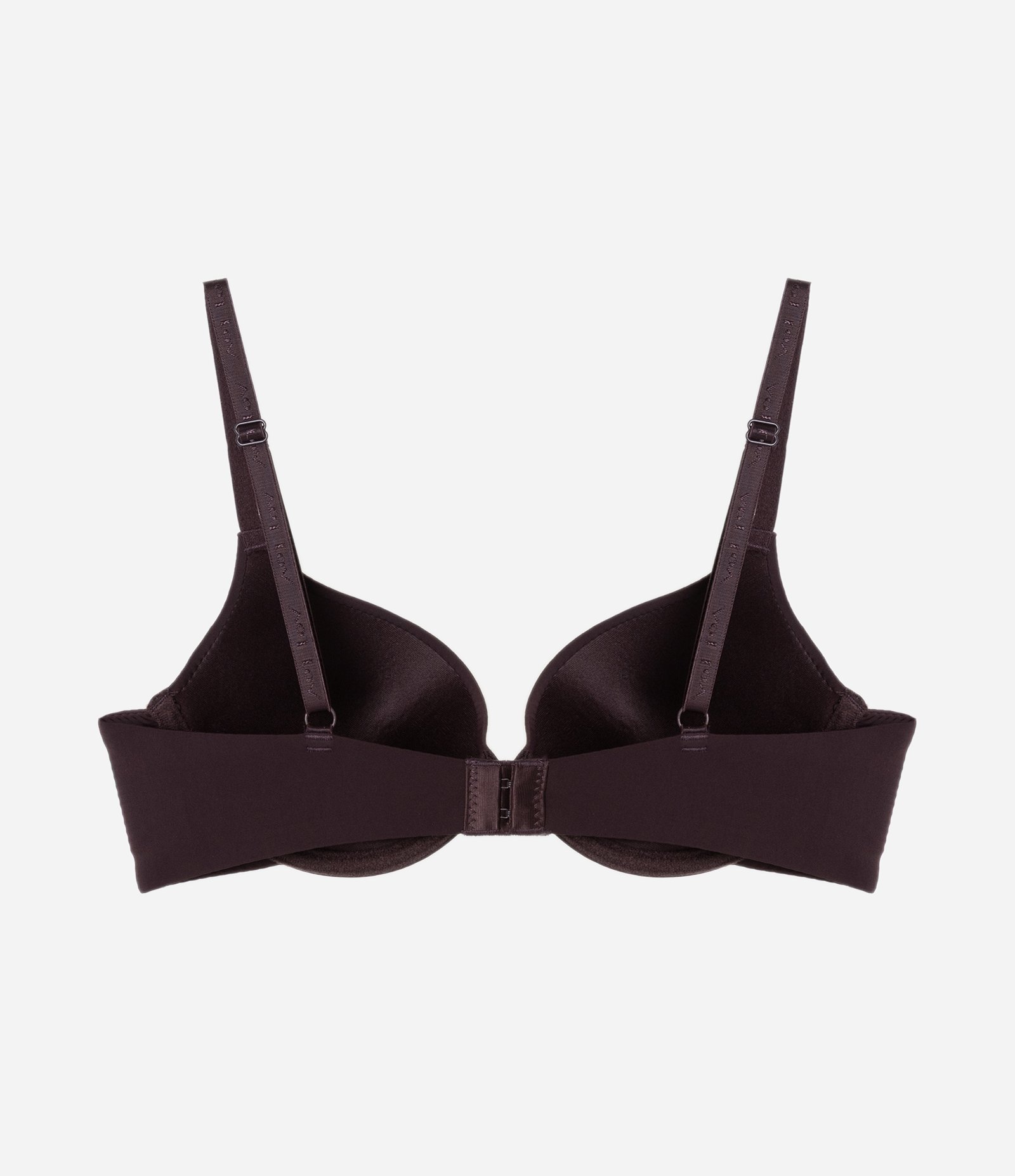 Sutiã Push Up em Microfibra Básico Marrom Escuro 6