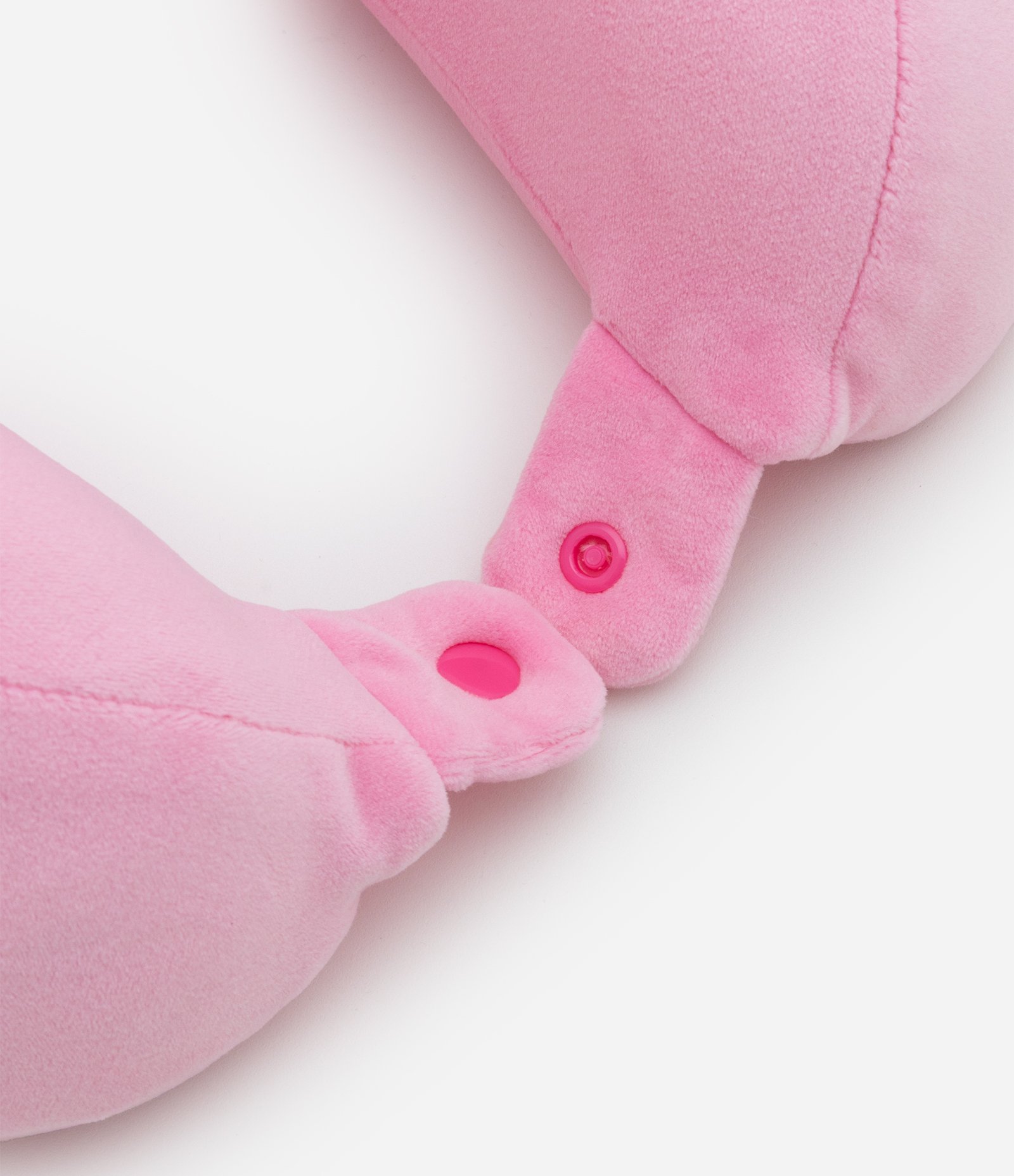 Travesseiro de Viagem em Veludo Rosa 3