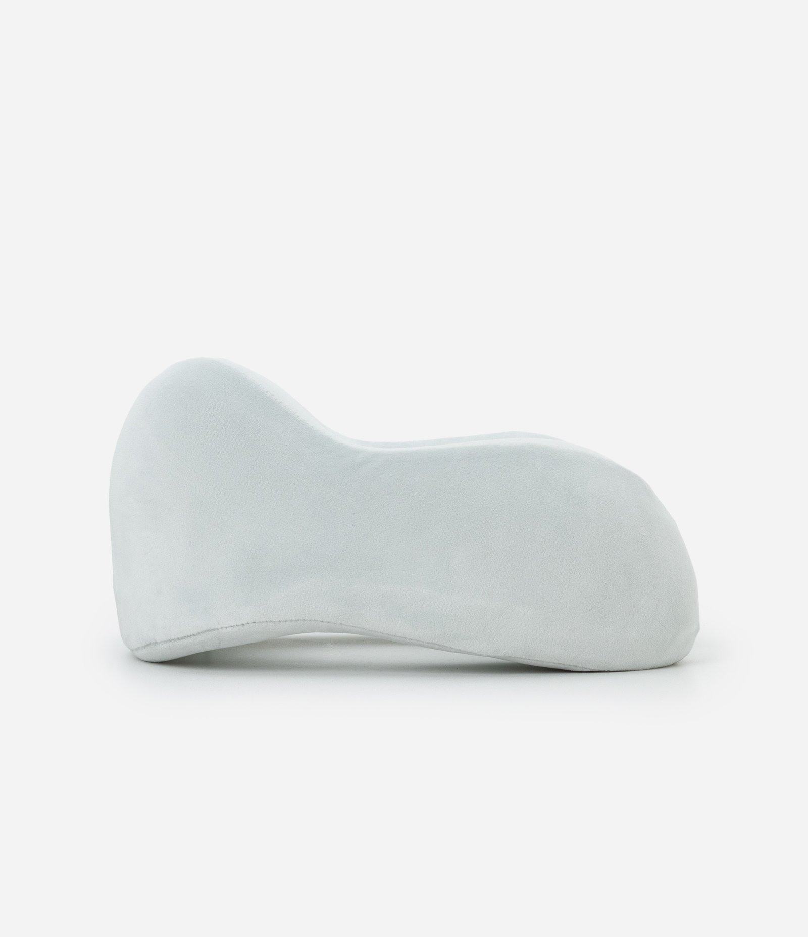 Travesseiro de Viagem em Veludo Azul Acinzentado 2