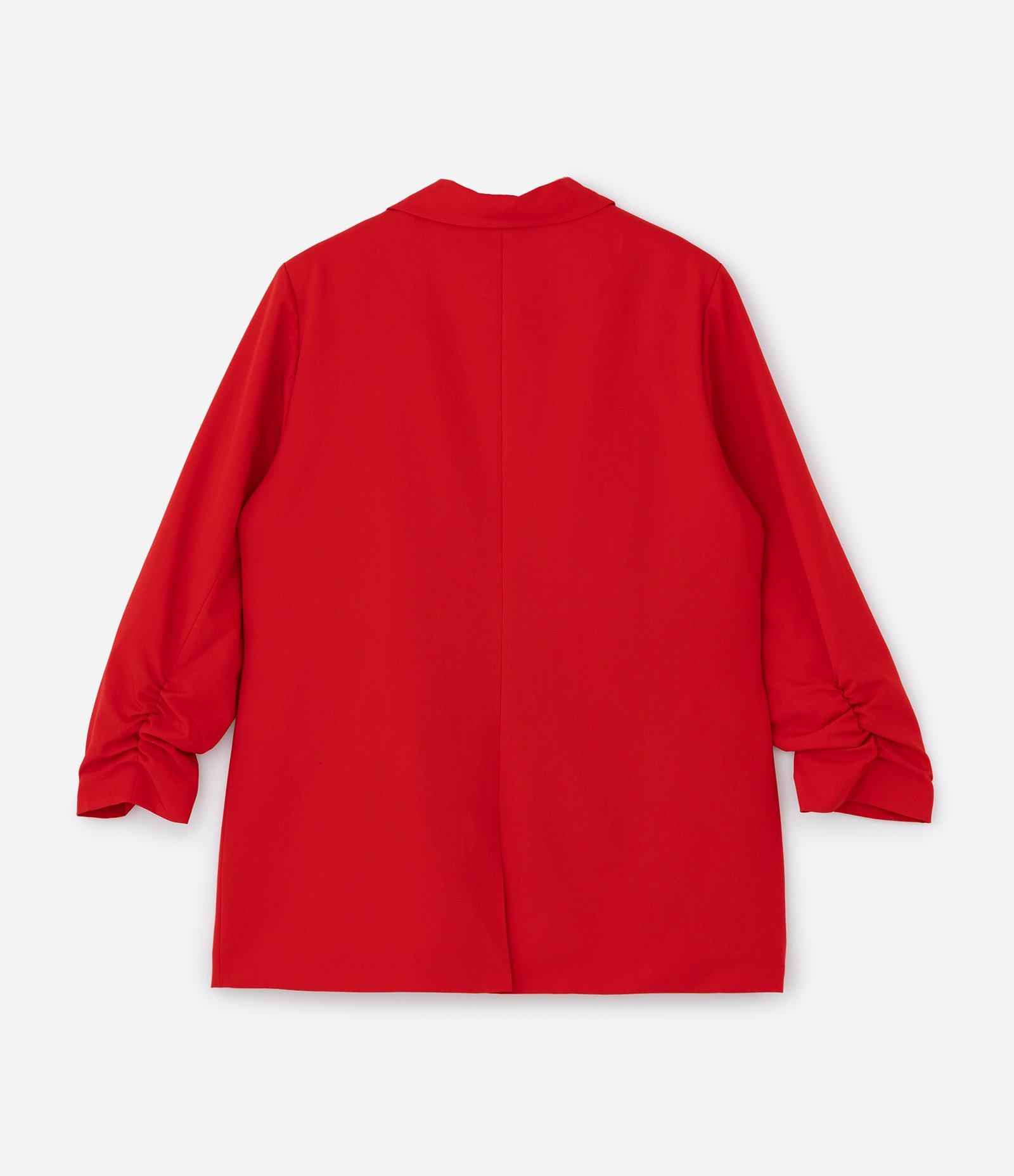 Blazer Alongado em Crepe Manga Puxadinha Curve & Plus Size Vermelho 6