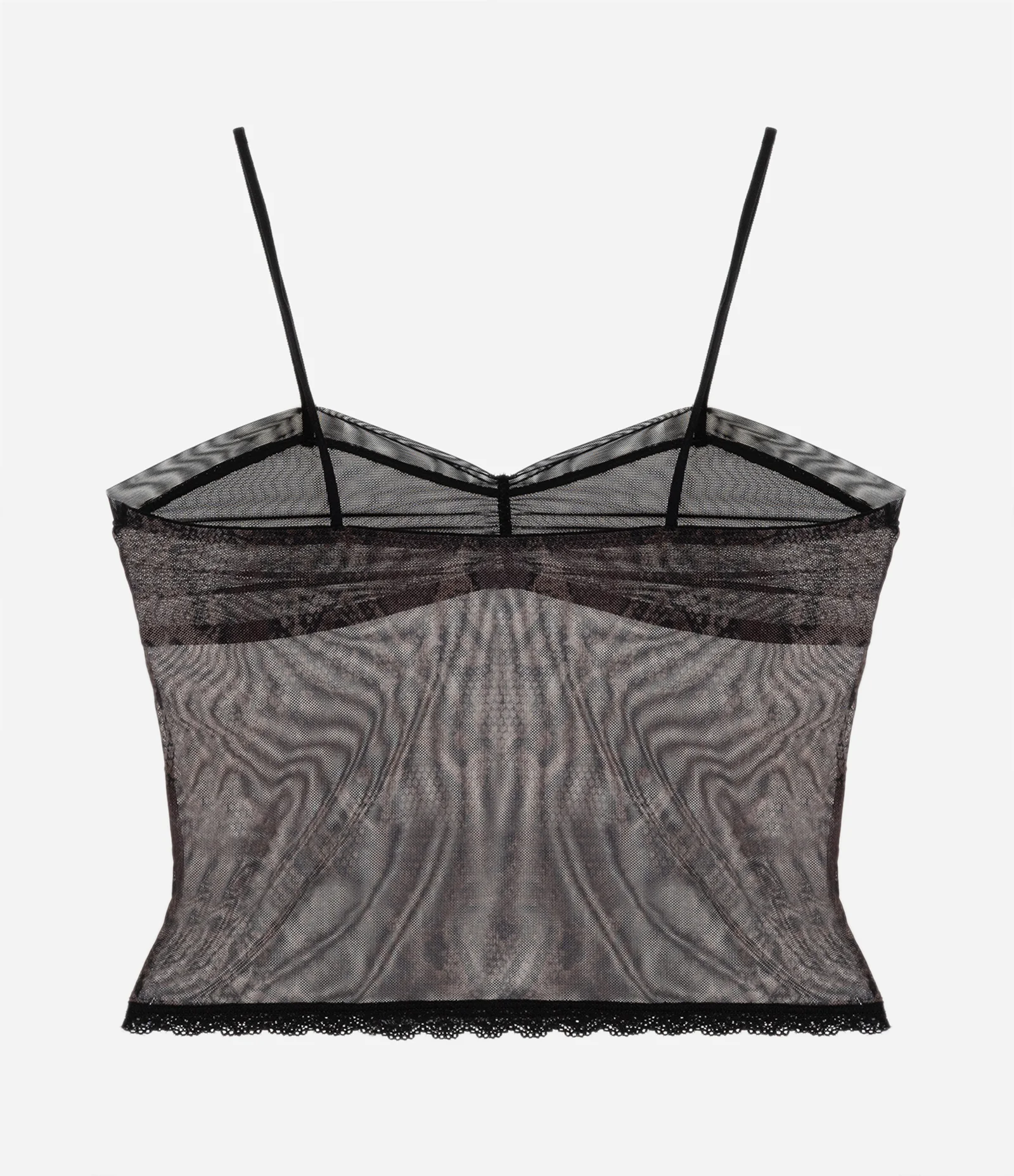 Camisete sem Bojo em Tule com Estampa Animal Print Cobra Marrom 6