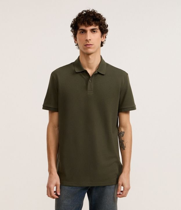 Camisa Polo Comfort em Algodão Peruano