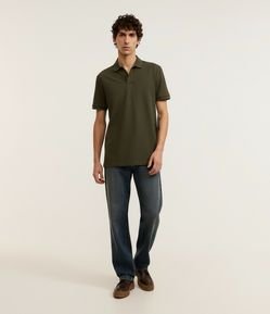 Camisa Polo Comfort em Algodão Peruano