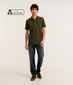 Camisa Polo Comfort em Algodão Peruano