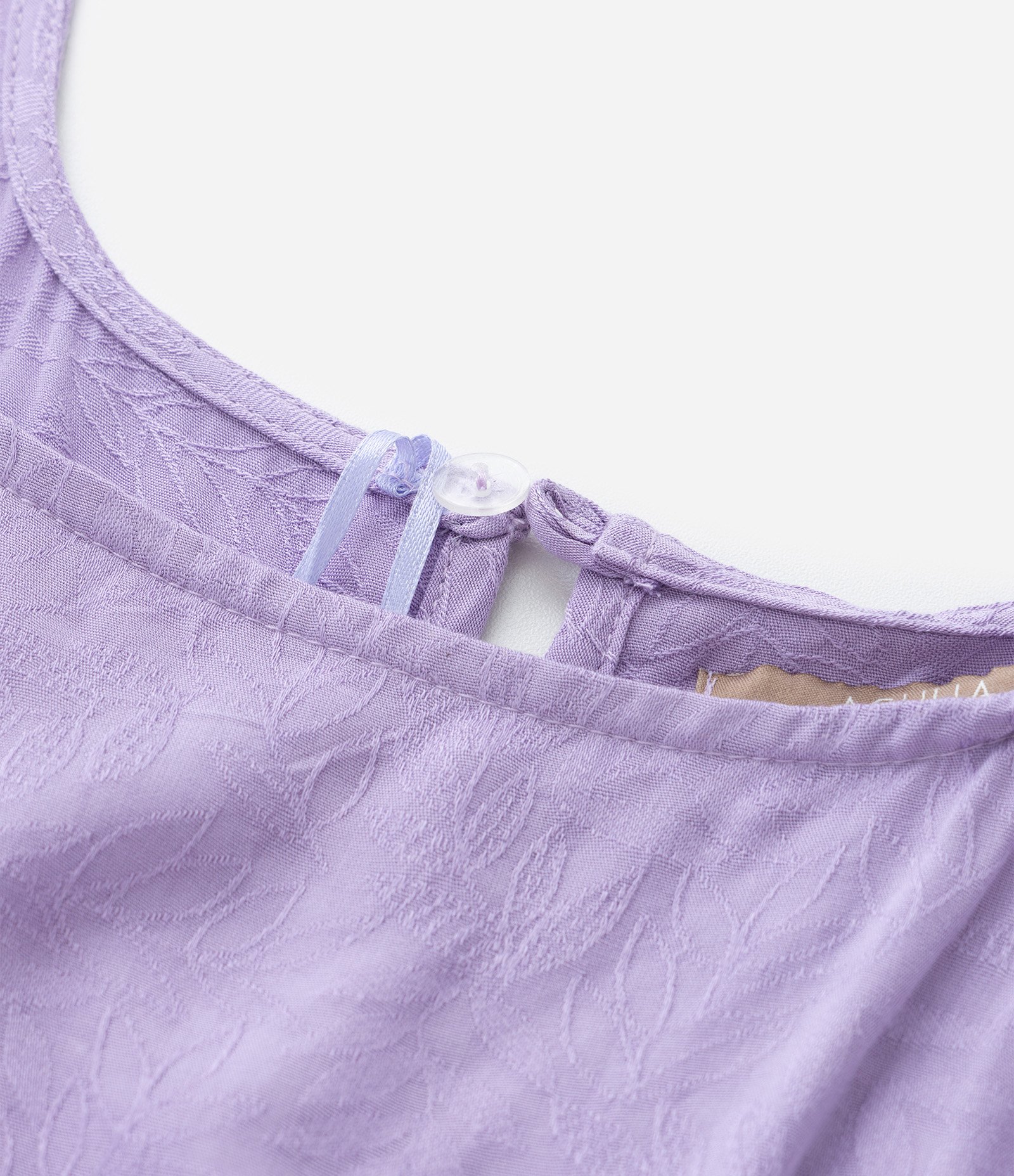 Macaquinho em Viscose com Sobreposição e Textura  Curve & Plus Size Lilás 7