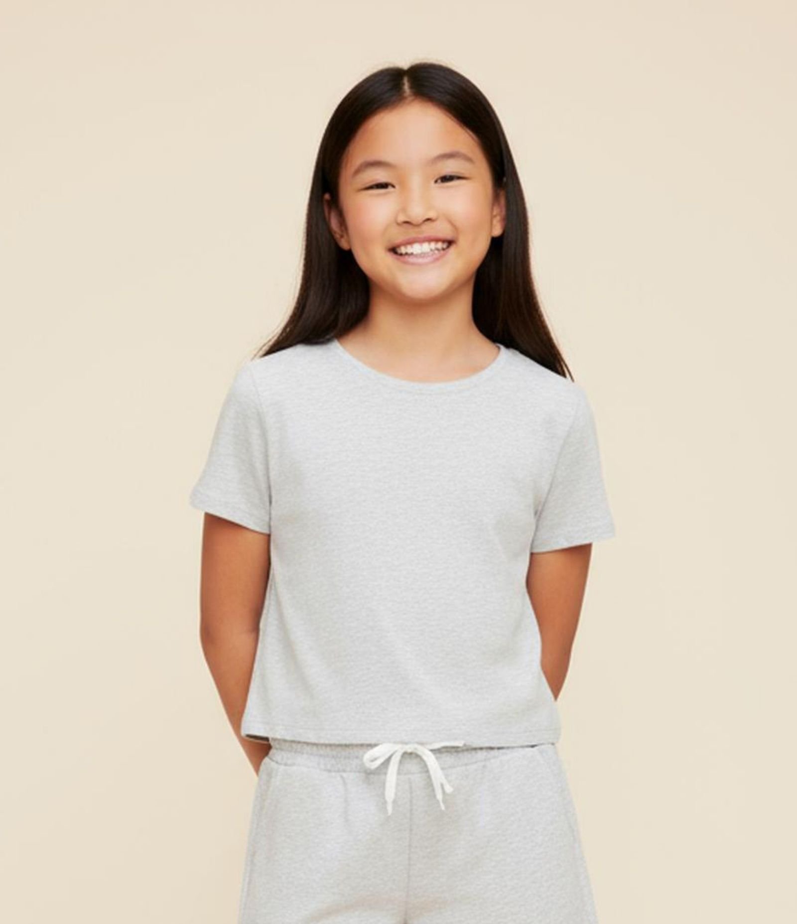 Camiseta Básica Infantil - Tam 5 a 14 anos Cinza 1