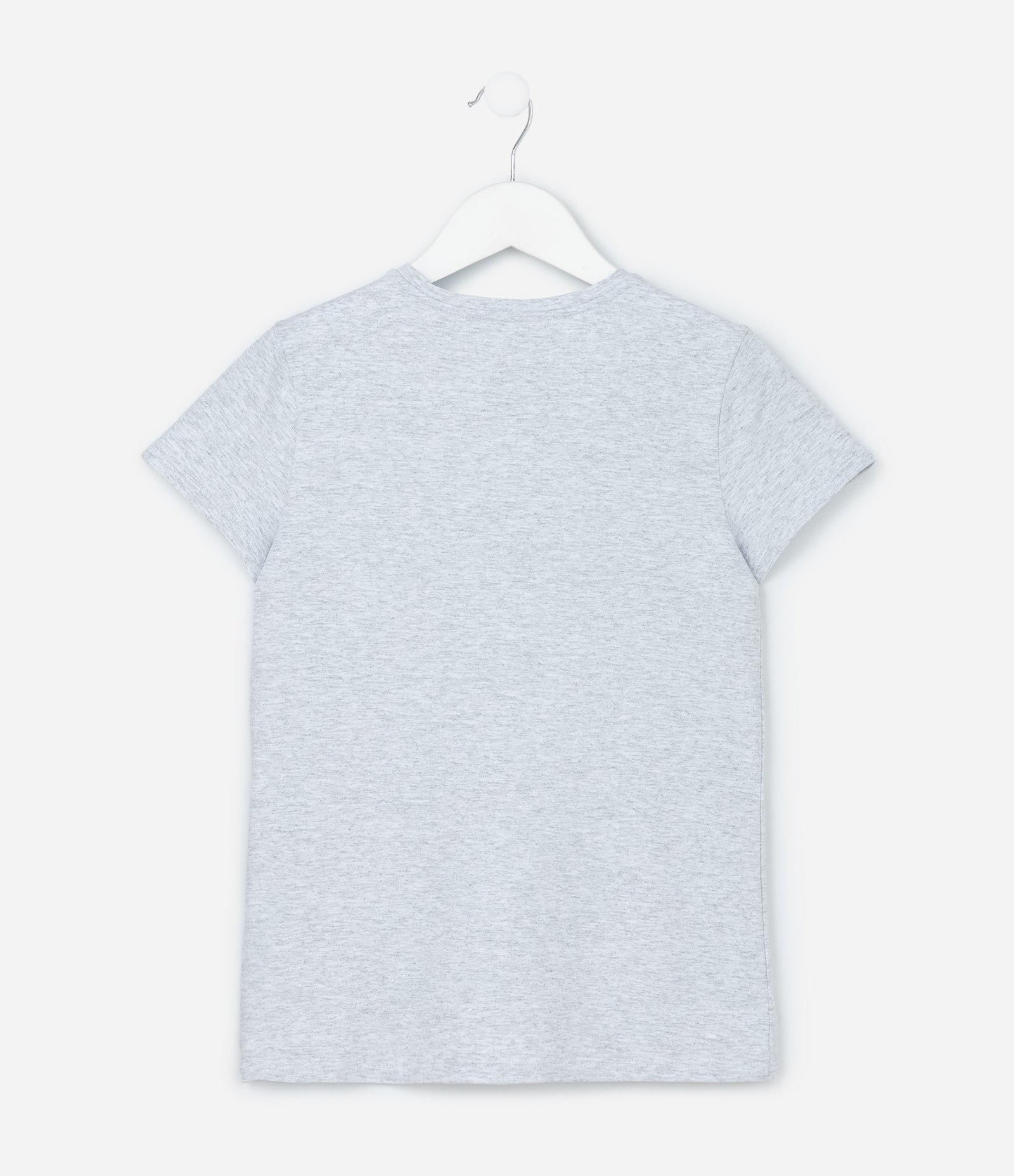 Camiseta Básica Infantil - Tam 5 a 14 anos Cinza 3