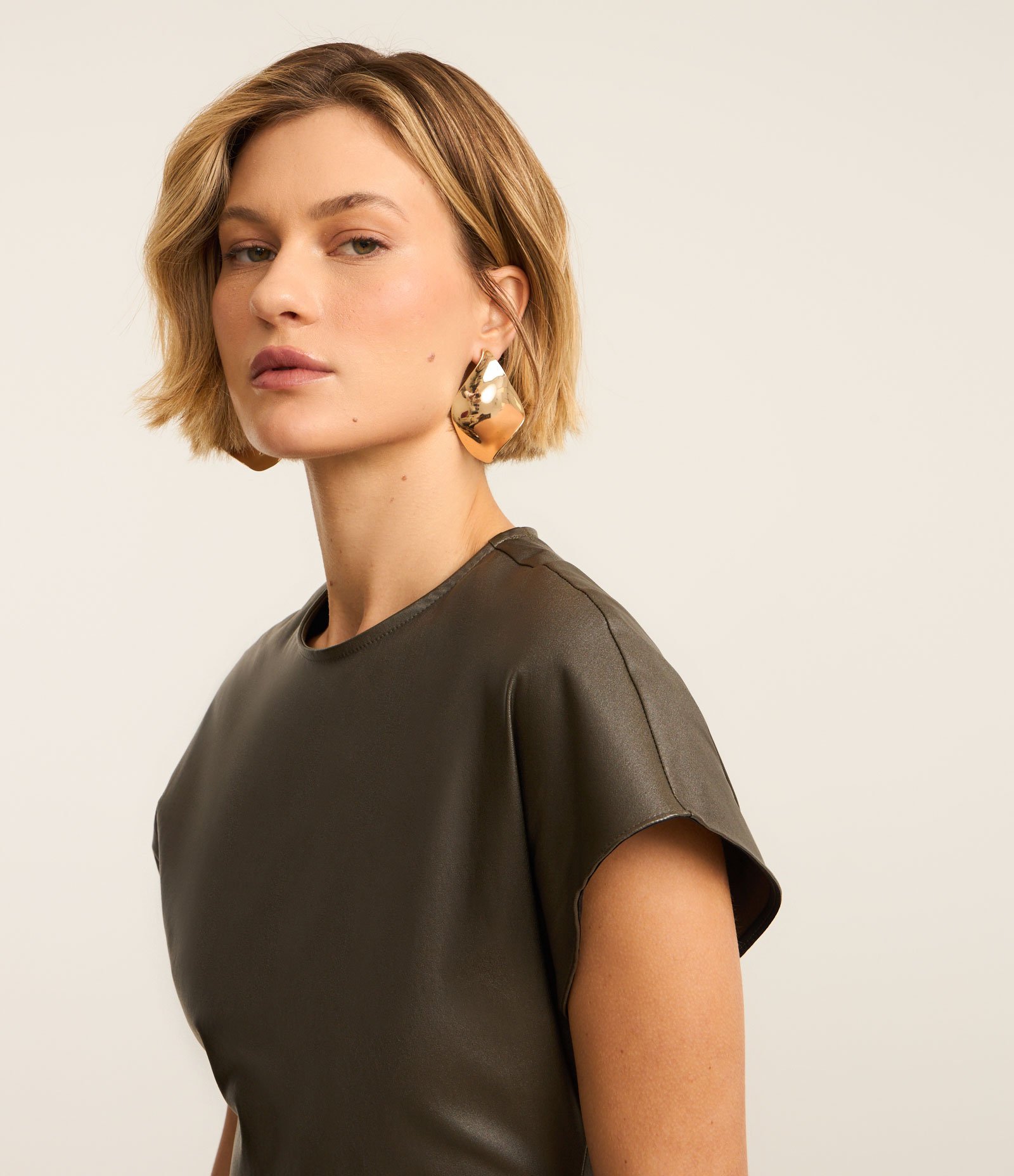 Vestido Midi em Bengaline e Bolsos Laterais Verde 4