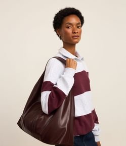 Bolsa Hobo Grande em Pu