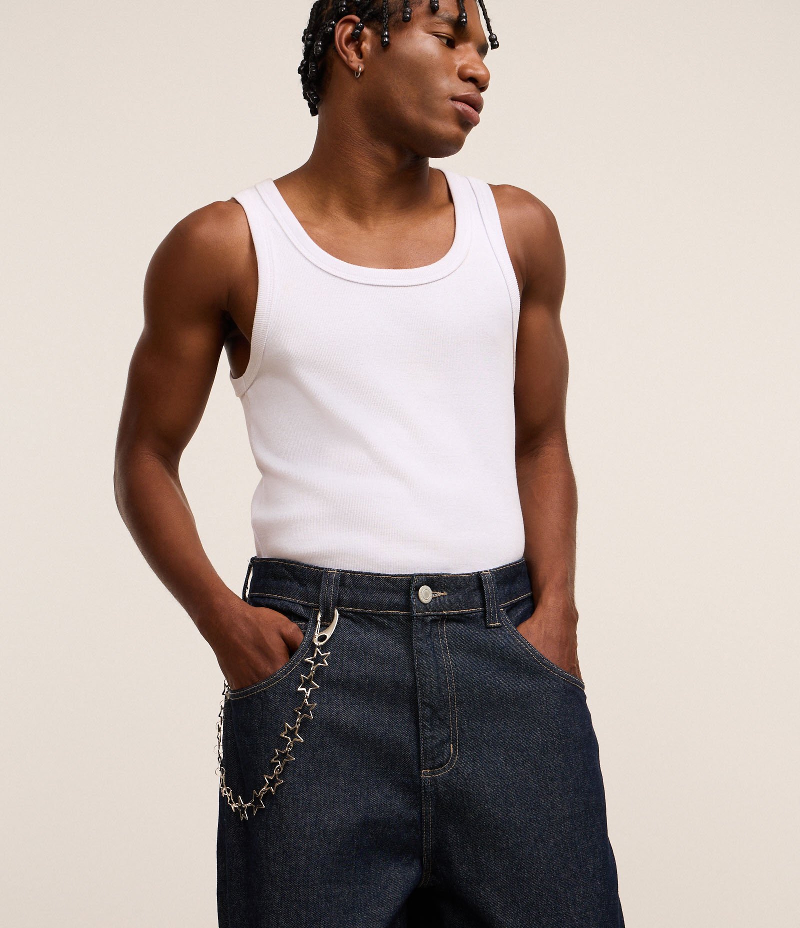 Colar em Metal de Estrelas com Mosquetão Prata 4