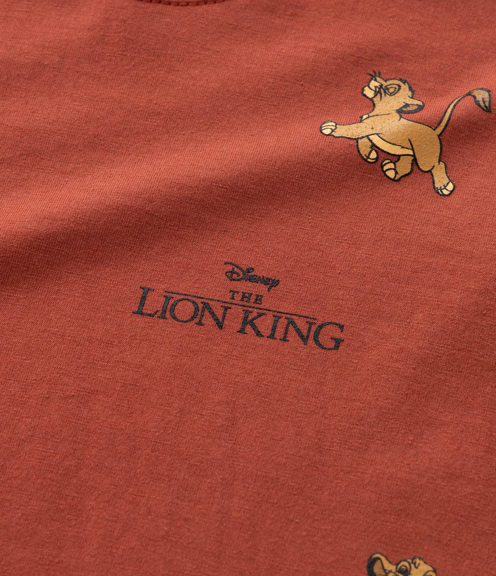 Camiseta Relaxed Infantil Estampa Rei Leão - Tam 2 a 6 Anos Marrom 5