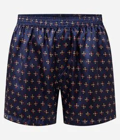 Cueca Samba Canção em Cetim Estampada