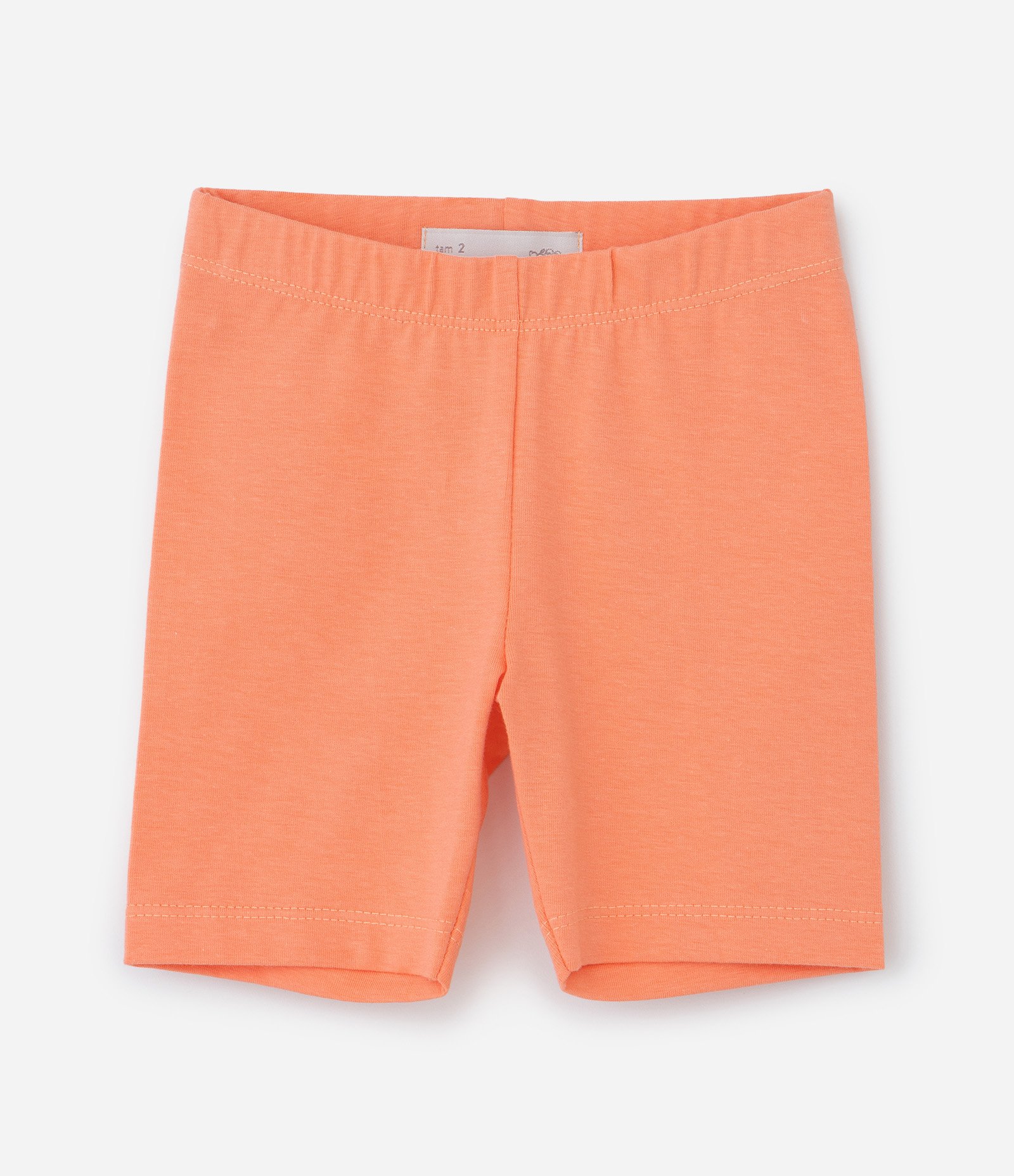 Kit 02 Bermudas Ciclista Infantis com Estampa Margaridas - Tam 1 a 6 Anos Laranja/Rosa 7