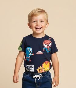 Camiseta Infantil com Estampa Avengers Baby - Tam 2 a 6 Anos