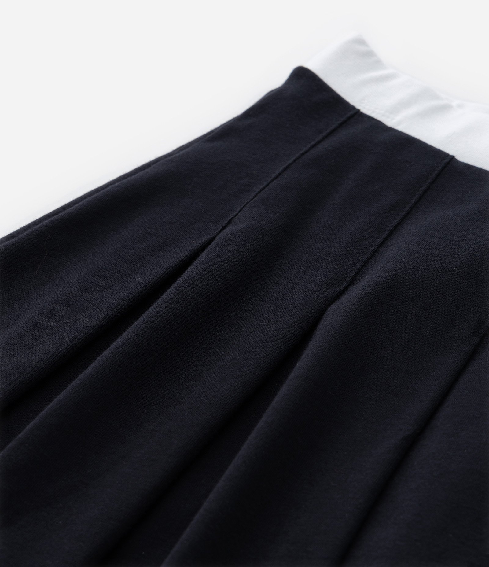 Saia Infantil com Pregas e Cós Contrastante - Tam 5 a 14 Anos Preto 5