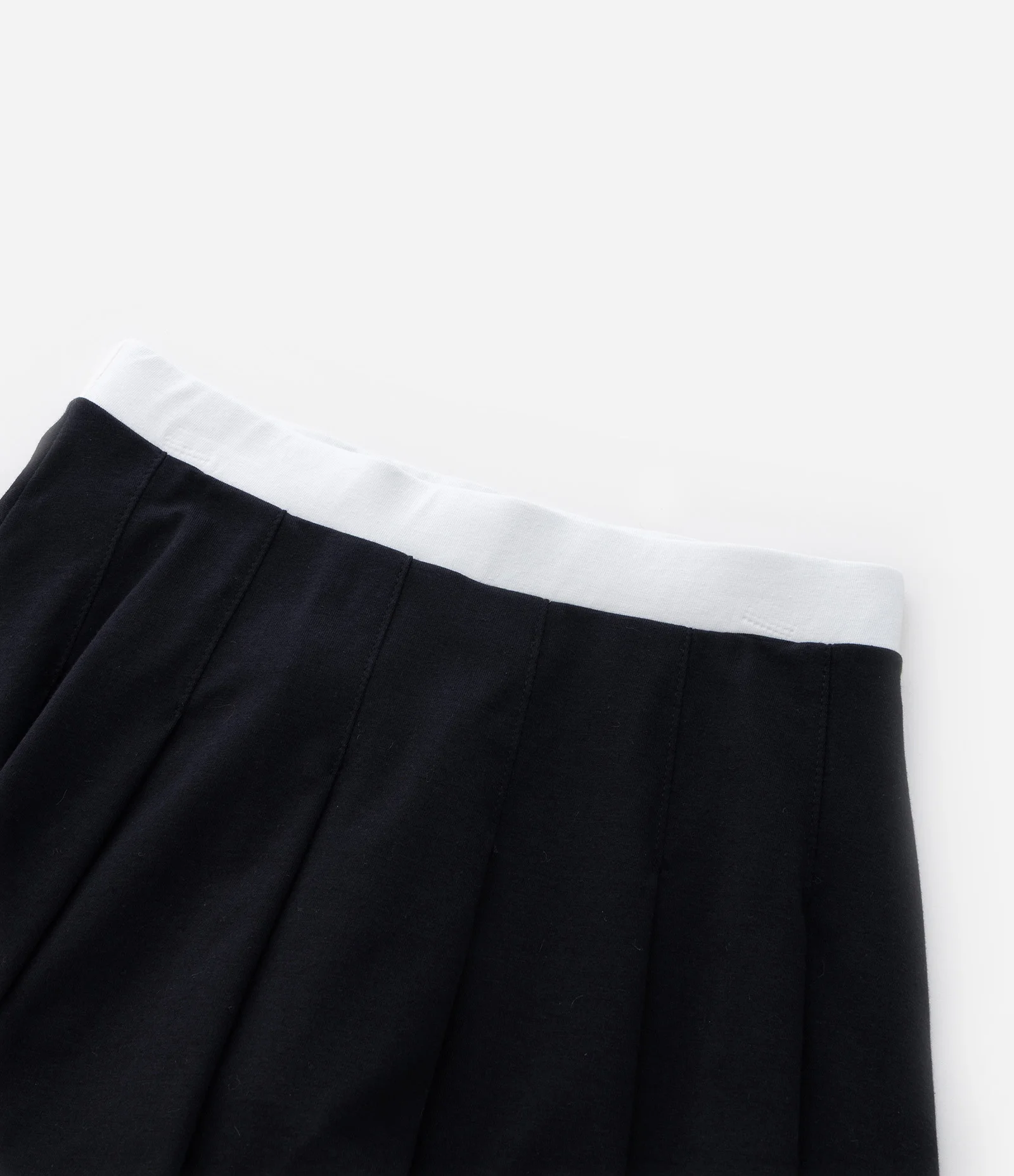 Saia Infantil com Pregas e Cós Contrastante - Tam 5 a 14 Anos Preto 6