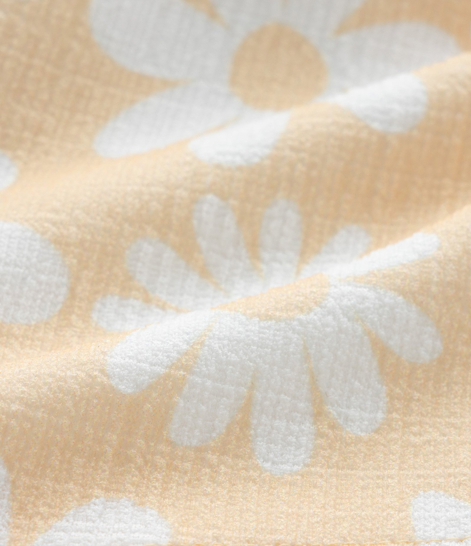 Conjunto Infantil com Body e Short Saia Estampado Floral - Tam 0 a 18 meses Branco/Laranja Claro 7