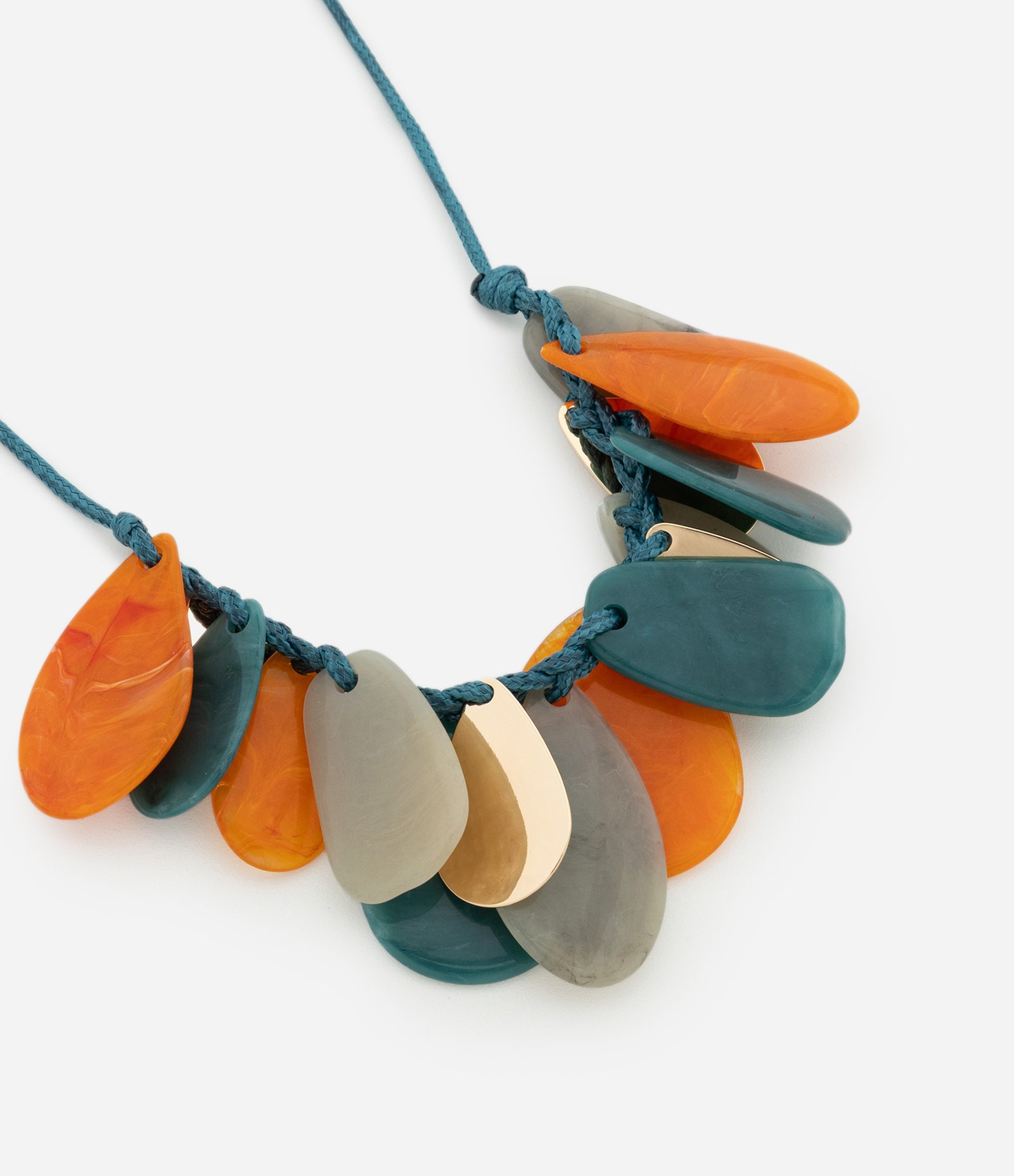 Colar Maxi com Pedras em Resina Multicores 2