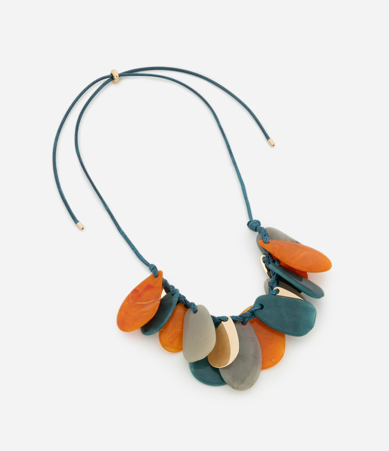 Colar Maxi com Pedras em Resina Multicores 3