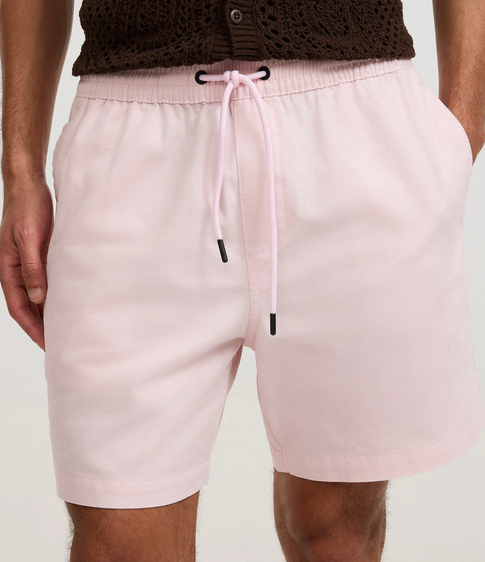 Bermuda em Sarja com Bolso Cargo Lilás 2