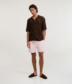 Bermuda em Sarja com Bolso Cargo