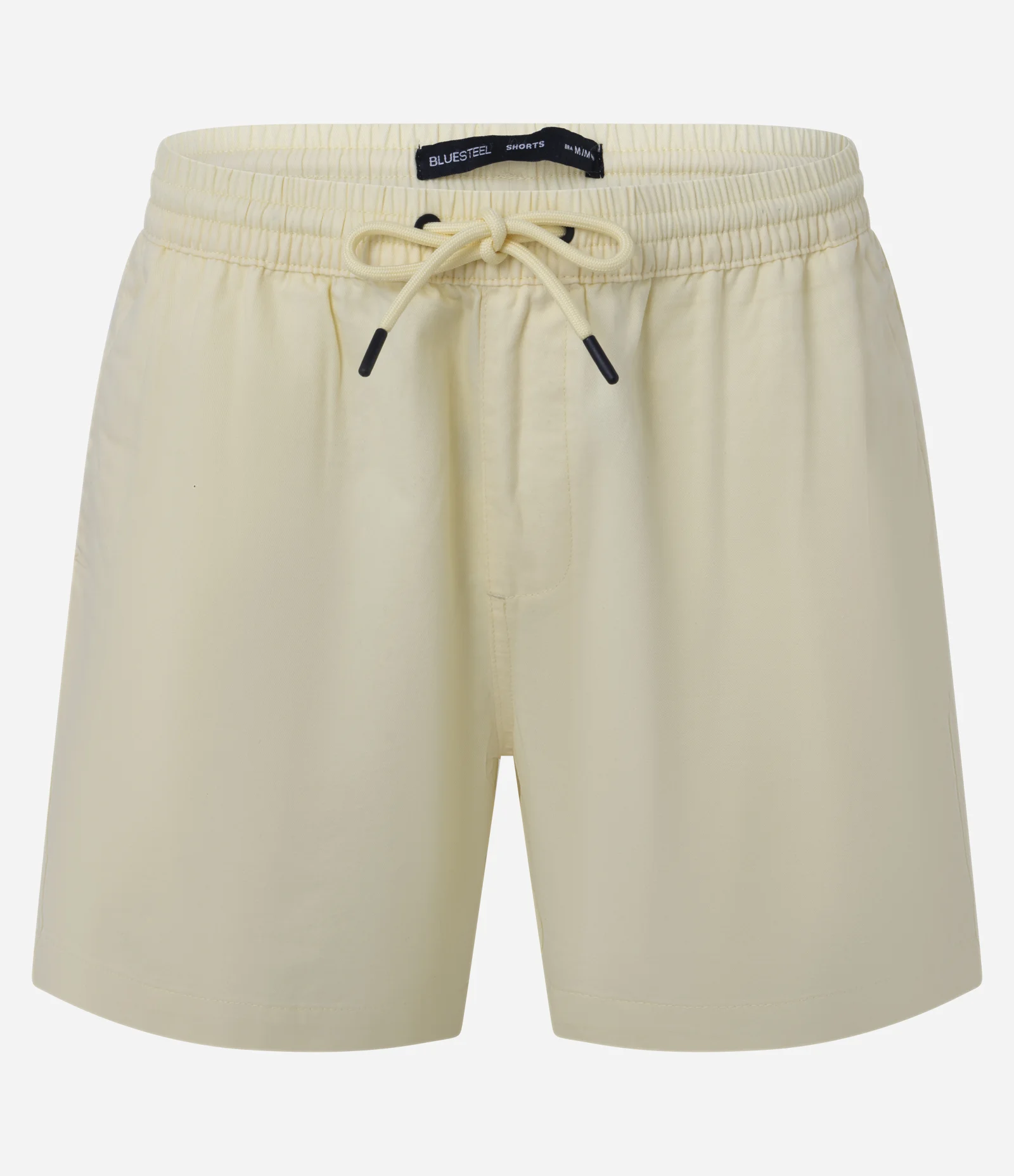 Bermuda em Sarja com Bolso Cargo Amarelo Claro 1