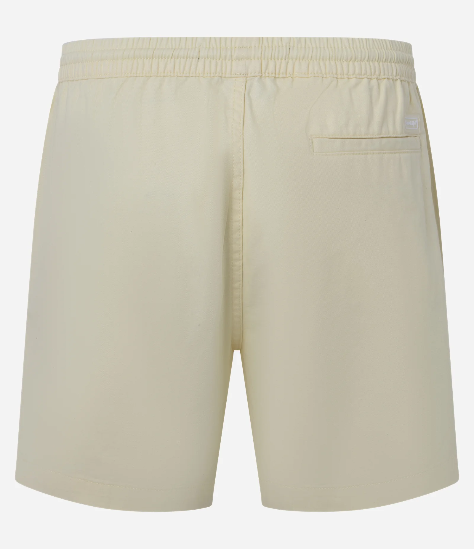 Bermuda em Sarja com Bolso Cargo Amarelo Claro 2