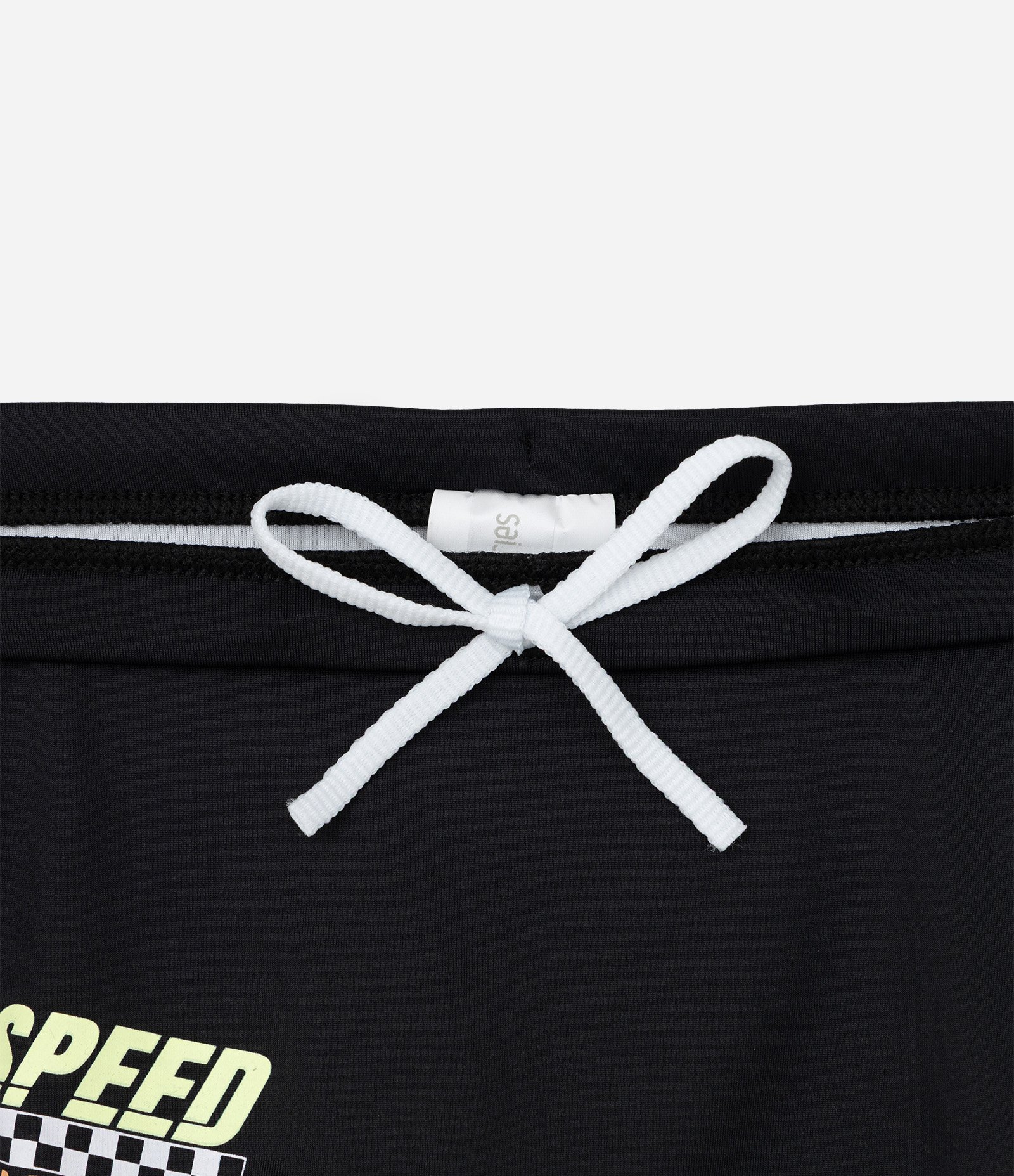 Sunga Infantil com Proteção UV Estampa Racing - Tam 5 a 14 Anos Preto 4