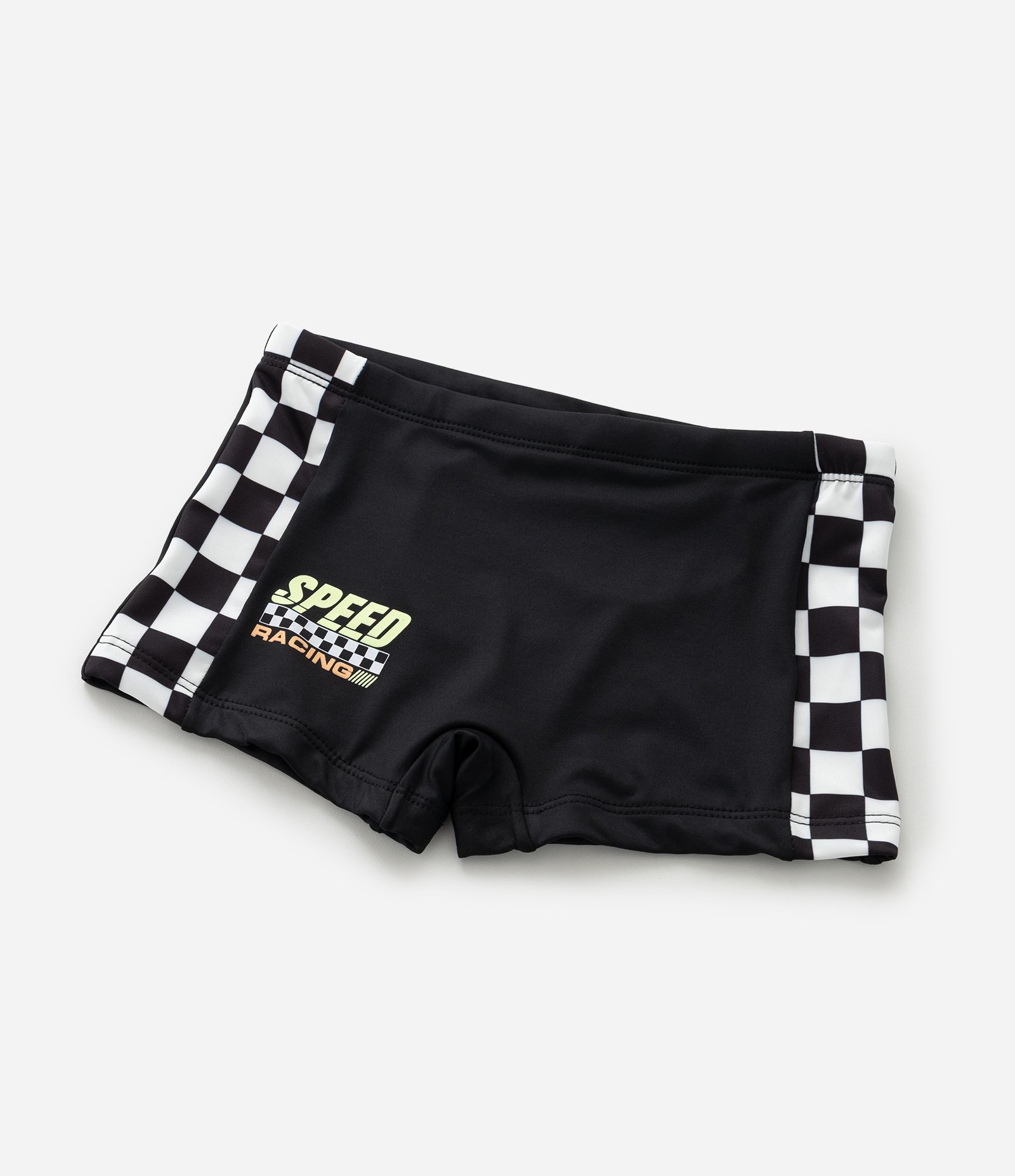 Sunga Infantil com Proteção UV Estampa Racing - Tam 5 a 14 Anos Preto 5